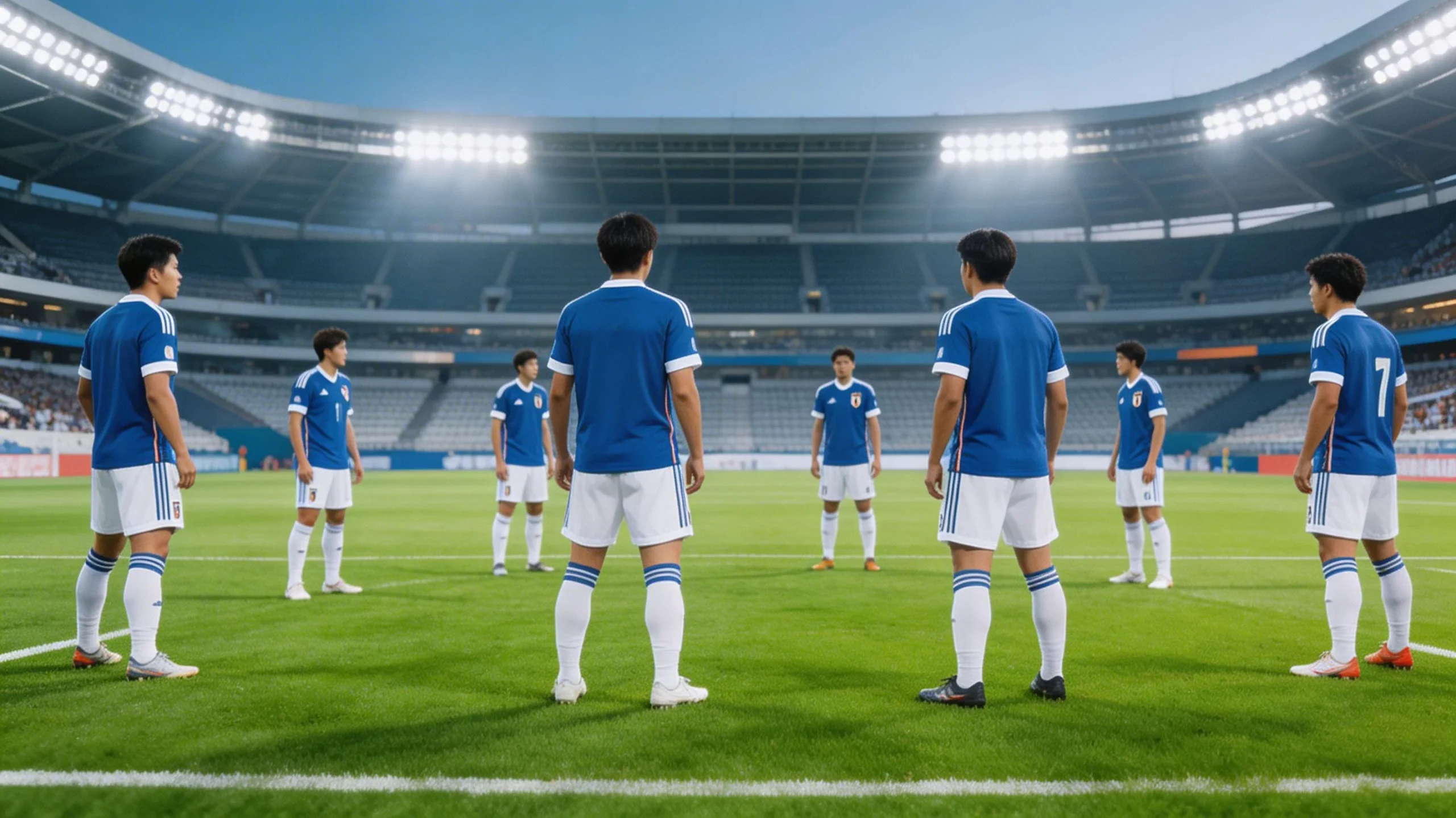 Japans landslag i fotboll med Takefusa Kubo inför VM 2026