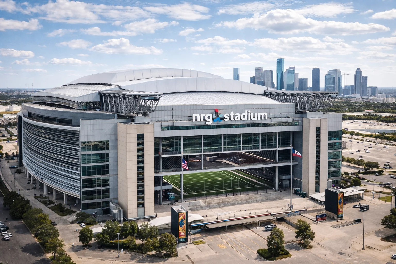 NRG Stadium i Houston, Texas – VM 2026-arena med retraktabelt tak