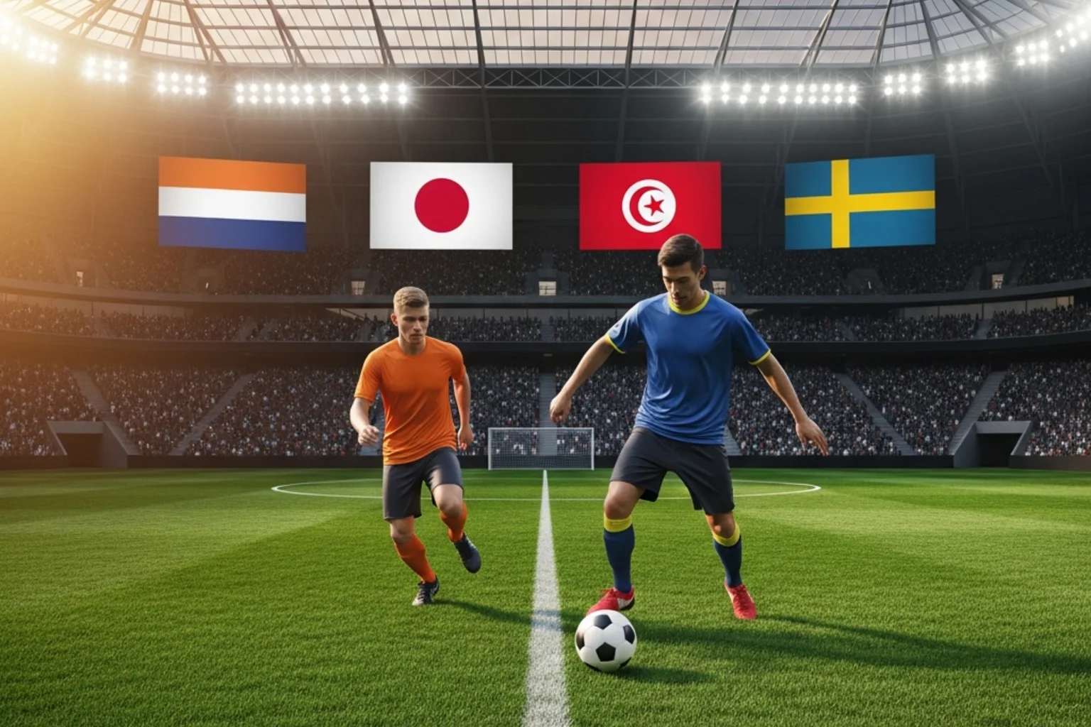 Grupp F i VM 2026 med Nederländerna, Japan, Tunisien och Sverige